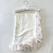 Edgehill Collection One Baby Blanket Ruffle Tulle Trim Rosette READ