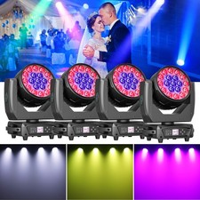 19x20W LED Zoom Moving Head Stage Light RGBW DMX Beam Wash Lighting DJ Disco Bar