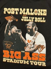 Post Malone Jelly Roll Big A  Stadium Tour Travelin Tailgate Graphic T-Shirt 2X