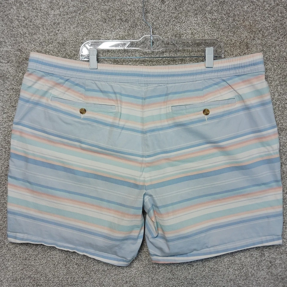 Pantalones Cortos George Para Hombre 2XL Pastel Rayas Cordón Informal Cómodo Bolsillos Verano Foto 2 de 4