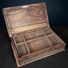 Très ancienne boîte à bijoux en bois – Vintage –