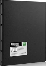 MyLifeUNIT Business Card Book, Name 12.2 x 10.0 x 1.2 inches, black 