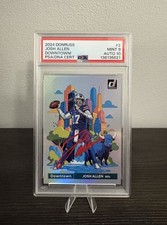 2024 Panini Donruss Downtown #2 Josh Allen Autograph Mint PSA 9 Auto 10 RED INK