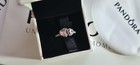 Pandora Halo Hearts Ring Size 7 (54) Pink CZ Sterling Silver Romantic Gift