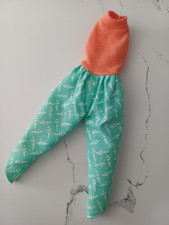 Pedigree Sindy Doll Jumpsuit Outfit- Woolworths Fashion Girl Orange Aqua