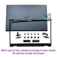 New Back Cover / Bezel / Hinge / Screw For Dell Inspiron 15 3530 3520 3511 Black