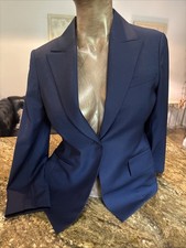 THEORY Brince B Navy Blue Light Wool Blend Blazer Size 2