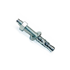 Wedge Anchors Zinc Plated Steel 1/4 Inch by 1 3/4 Inch 25 Pack Concrete Mounting