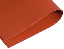 Red Silicone Rubber Sheet 1/16 x 9 x 12 Inch 60A Durometer High Temp Gasket