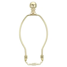 1 Set 7 Inch Lamp Harp Kit with Finial Lamp Shade Bracket Holder Gold Tone