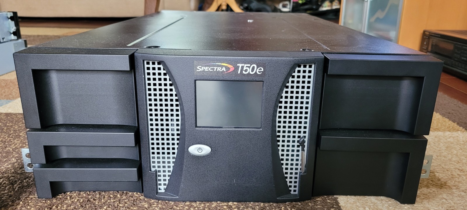 Spectra T50e Tape Library W/ (1) IBM LTO-6 HH FC Tape Drive and 15 Licenses