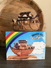 NIB Vintage Noah’s Ark Figurine Tabletop Night Light By Great Western Trading Co