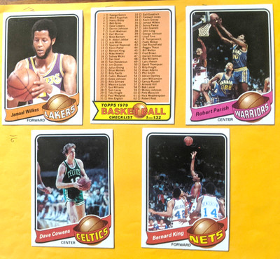 1979-80 Topps Basketball Lot of 75 different Cards from fresh open packs.