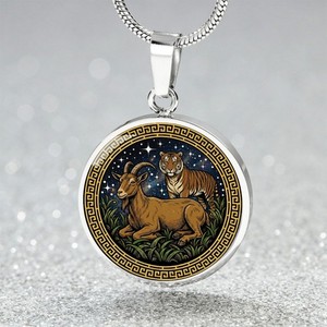 Authentic Tiger & Goat Necklace, Bracelet or Keychain - Couples Chinese Zodiac Animals
