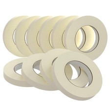 Masking Tape 0.75 inch x 55 Yards x 10 Rolls 550 Total Yards , Adhesive Pain...