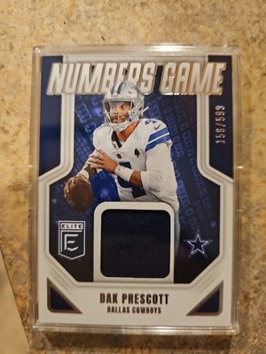 2025 Panini Donruss Elite - Dak Prescott #NGJ-DKP Game Numbers Relic /599