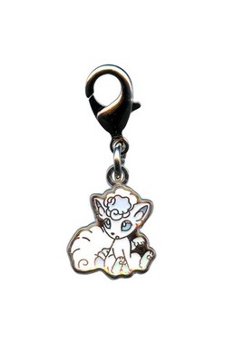 Alolan Vulpix 037 Key Chain CHARM National Pokedex Pokemon Center Japan Original