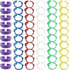 Large Poultry Leg Bands, 60 Pcs Chicken Leg Bands, Duck Leg Bands Clip on Leg...