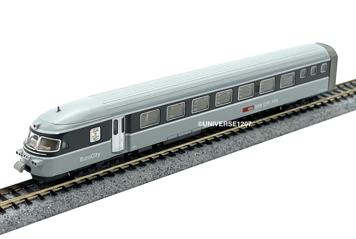 【未使用】KATO SBB CFF FFS RABe EuroCity Nゲージ SBB CFF FFS RABe II `EuroCity` 6-tlg. Set (6-Car Set) (Model