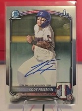 2025 Bowman Chrome Prospect Autographs - Cody Freeman -  #CPA-CFR (AU, RC)