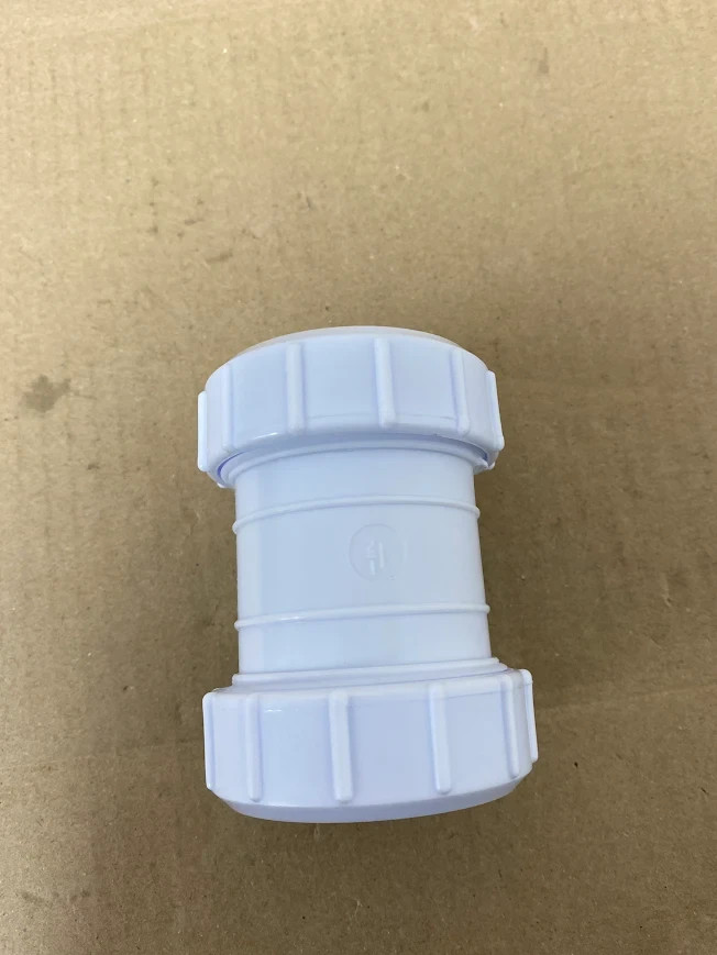 Merriway BH02913 Waste Compression Straight Connector 40mm White