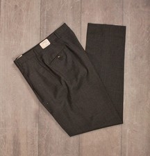 Men's VTG 1950s NOS Dark Grey Tapered Drop Loop Pants 34x36 50s Trousers