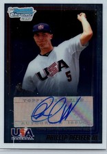 Phillip Pfeifer III 2010 Bowman Chrome USA Baseball 1st Bowman Auto #USA-PP