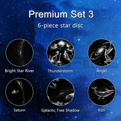 Star Galaxy Projector Light Starry Heart Moon Dolphin Night Lamp Kids Room Decor