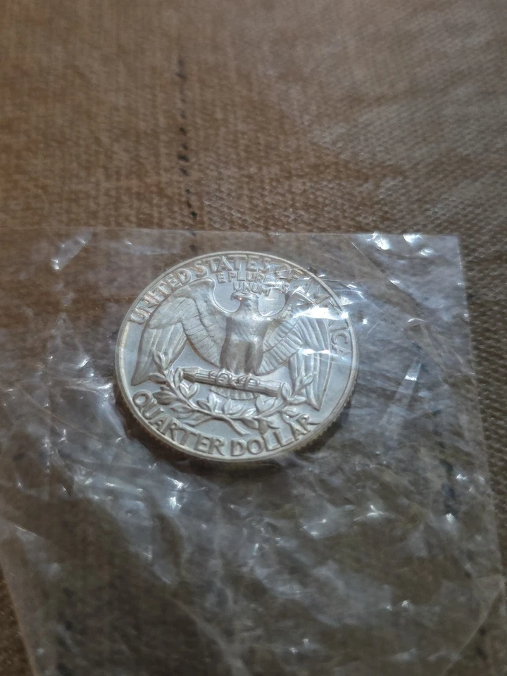 Cuarto de plata Washington 1959 estado raro grado MS sin marcas de bolsa GEM BU Foto 3 de 4