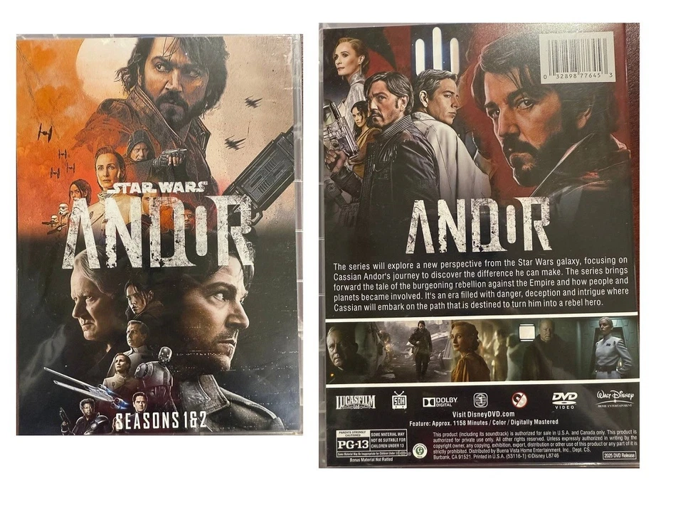 Star Wars: Andor – DVD Box Set: Seasons 1 through 2 (6 Discs)