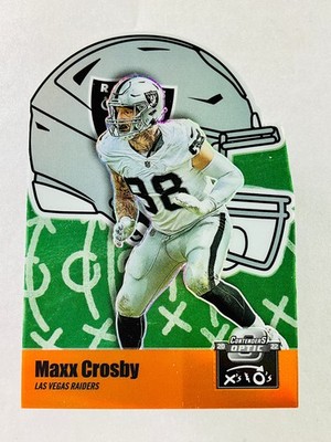 Maxx Crosby 2022 Panini Contenders Optic ORANGE PRIZM /50 Xs Os Raiders