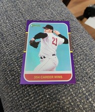 2021 Donruss Baseball Roger Clemens #236 Retro Holo Purple Variation Red Sox