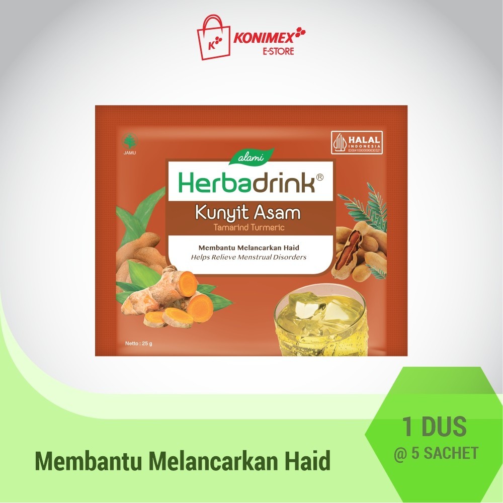 Tamarindo Cúrcuma Bebida Polvo 5x25g Caja, Bolsitas de Hierbas Instantáneas