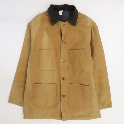 #ad Vintage Home Depot Canvas Chore Work Jacket Size Large Blanket Lined $70.00