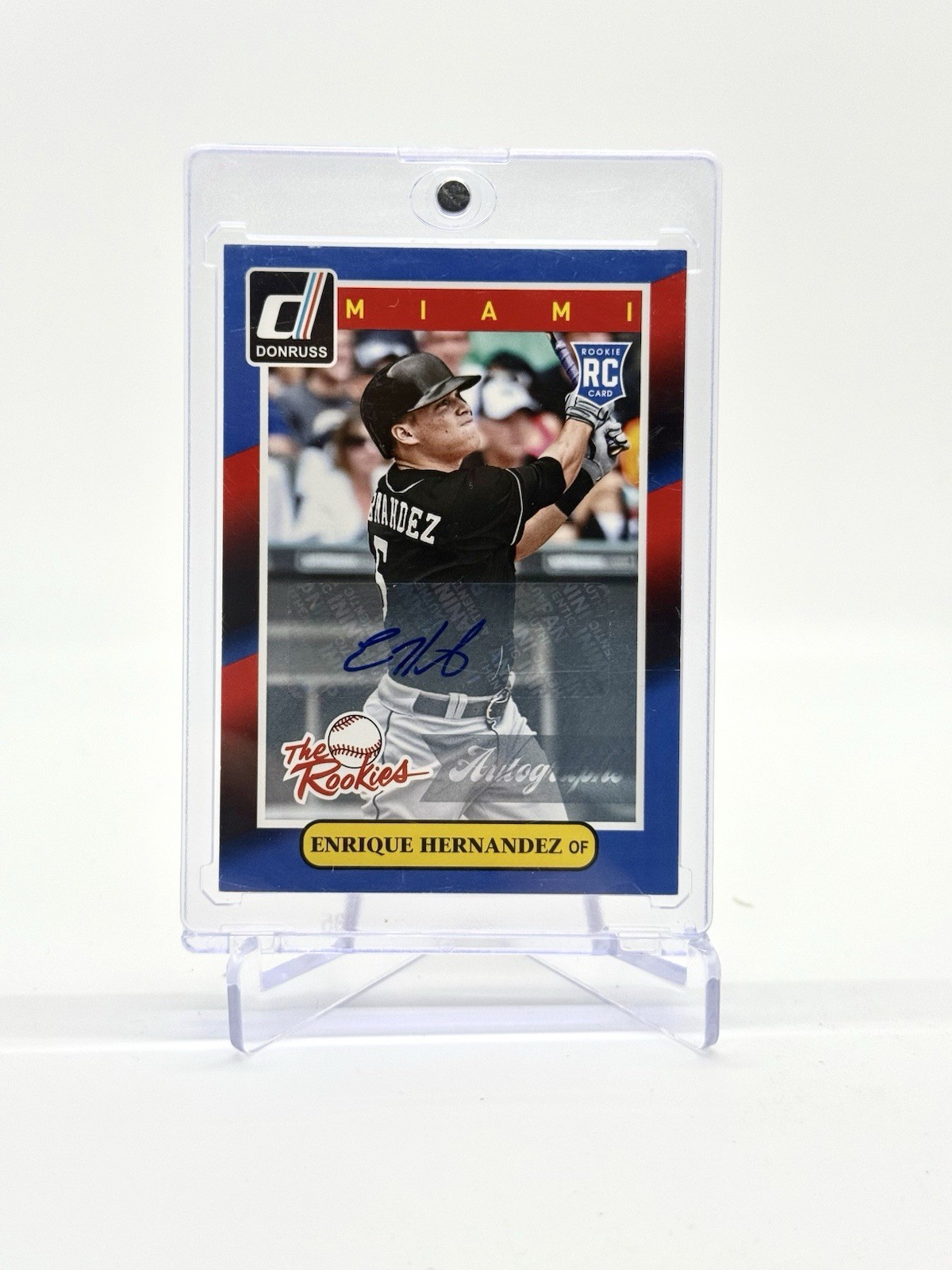 2014 Donruss The Rookies Autographs #92 Enrique Kike Hernandez RC AUTO - DODGERS