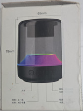 Portable Bluetooth Mini Speaker 3W Black AUX TWS LED Light Hands-Free Calls