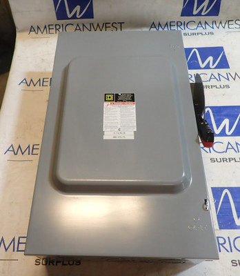 Square D H364N 200 Amp 600 VAC 3 Pole NEMA 1 Indoor Fusible Disconnect DIS4135