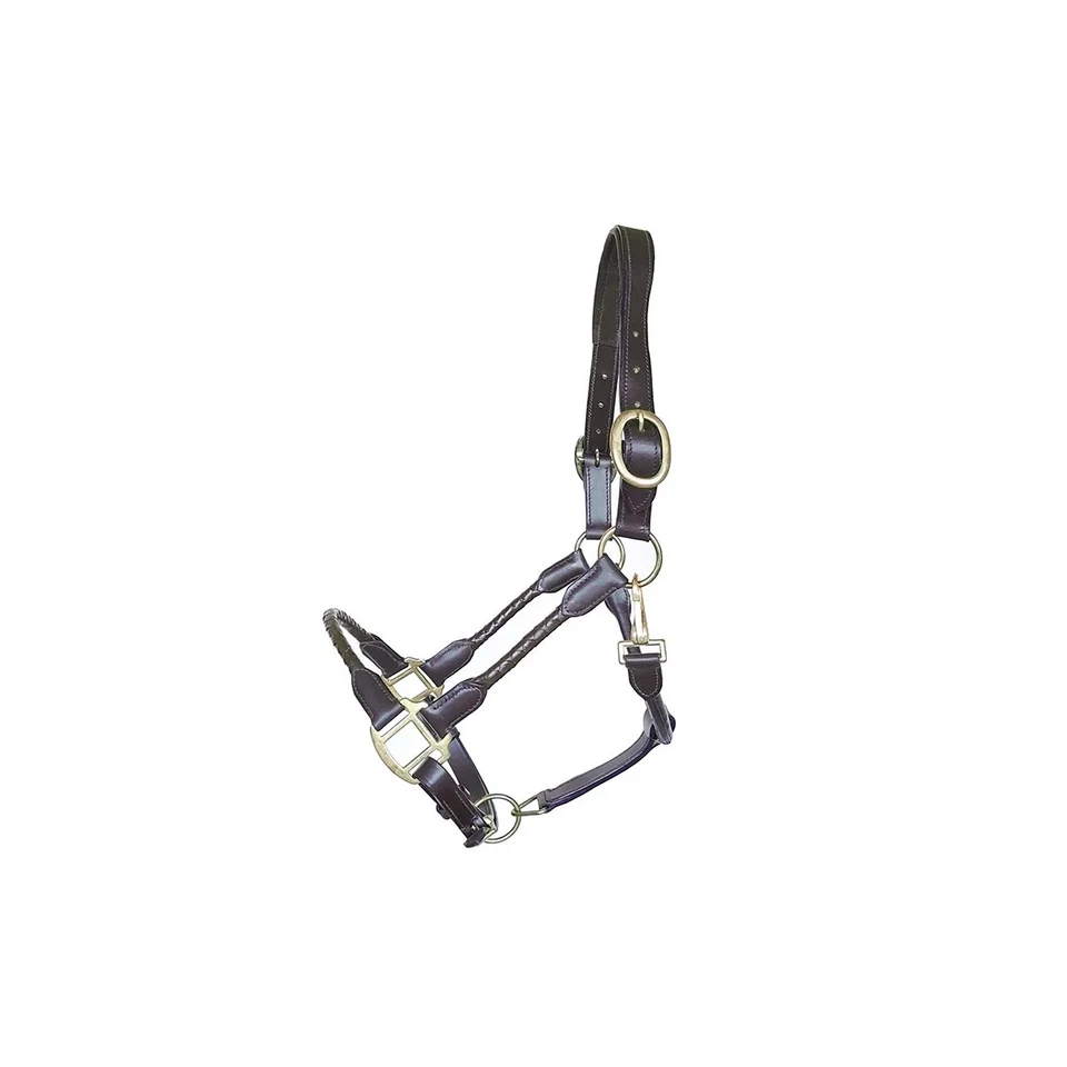 EDWIN BECKER GMBH Lederhalfter "Tessa" elegant geflochten, komfortabel gepolstert braun