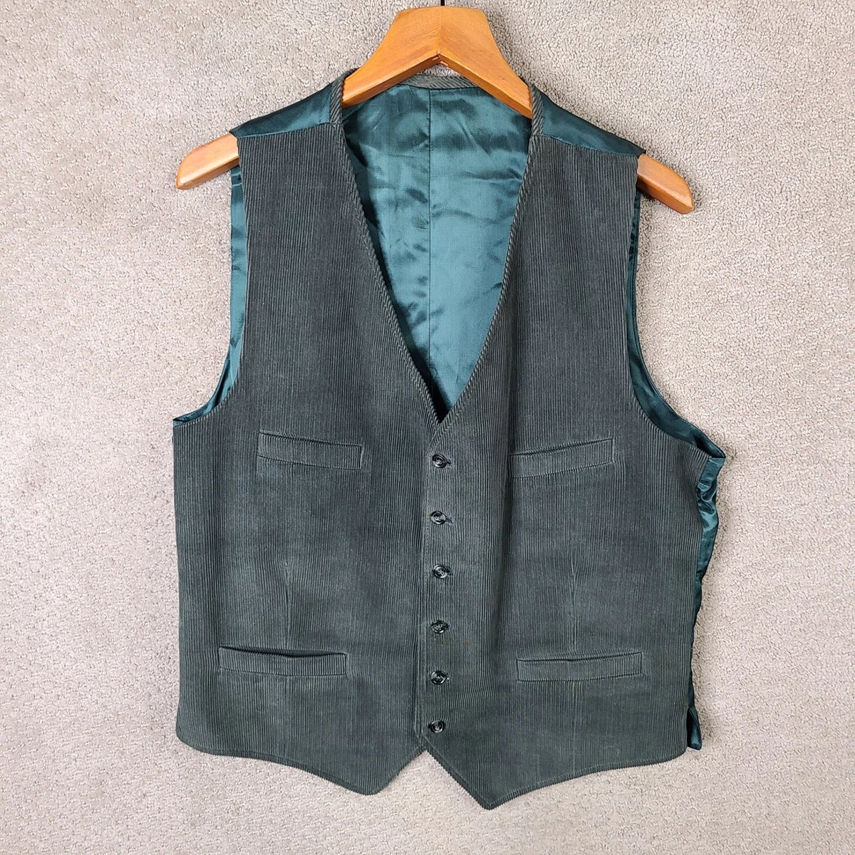 vintage corduroy fur vest mens 70s us レア Rare Vintage Fur Vest – Thrift Joy