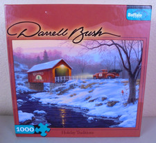Buffalo Games “Holiday Traditions” Darrel Bush 1000 Piece Puzzle - Made In USA -