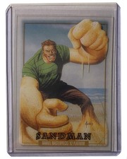 2024 Skybox Marvel Masterpieces 92 Platinum #77 Sandman Clear Cut