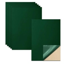 6 Pcs Self Adhesive Felt Sheets, Dark Green Felt Sheet with Adhesive Ba
