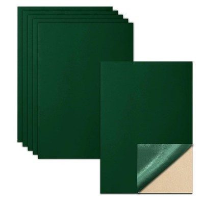 Biaungdo 6 Pcs Self Adhesive Felt Sheets, Dark Green Felt Sheet with Adhesive Ba