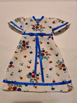 Long dress for antique doll Bleuette