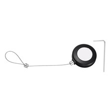 1Set 3ft Retractable Remote Round Tether Remote Cable Lock Black Rope Locks 