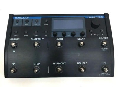 TC HELICON VoiceLive 2 Effects Processor Harmony Reverb Delay MOD Pitch