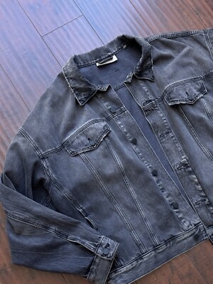 Fear Of God Essentials Denim Trucker Jacket Baggy Fit Men's Medium