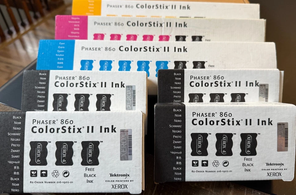 Tektronix/Xerox Phaser 860 ColorStix II Ink (3x CMY 4x Black) - Image 2 of 2