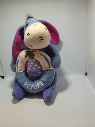 DISNEY EEYORE KISS YOU 10"PLUSH CUDDLY SOFT TOY TEDDY WINNIE THE POOH EEYORE - Picture 6 of 18