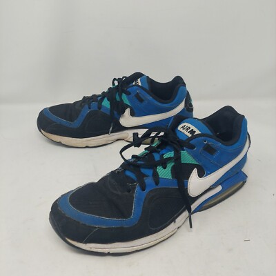 Nike Air Max Go Strong Black Blue Low Top Sneaker Streetwear 418115-015  Size 11